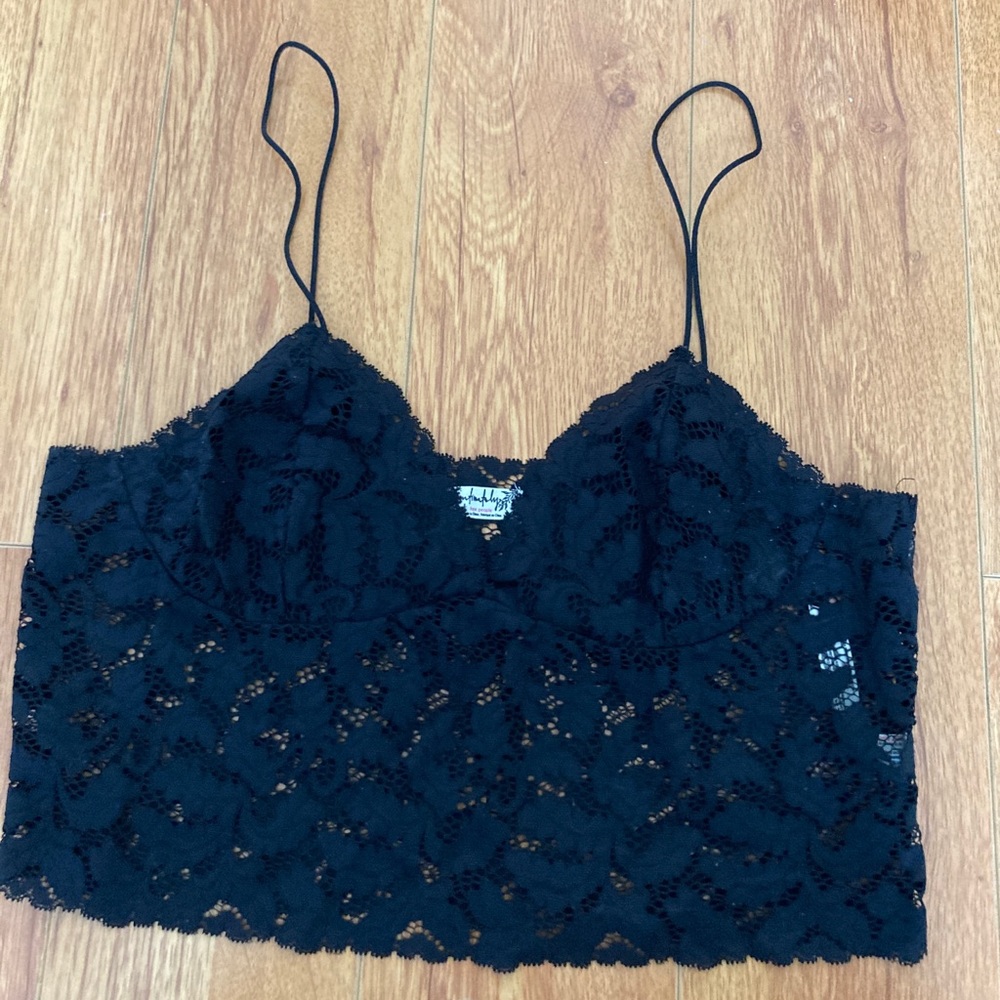 Black Lace Free People’s intimates Cami - small